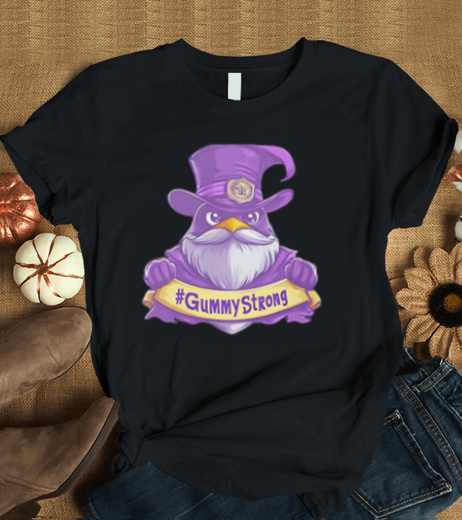 GummyStrong Purple Wizard Owl Emblem T-Shirt