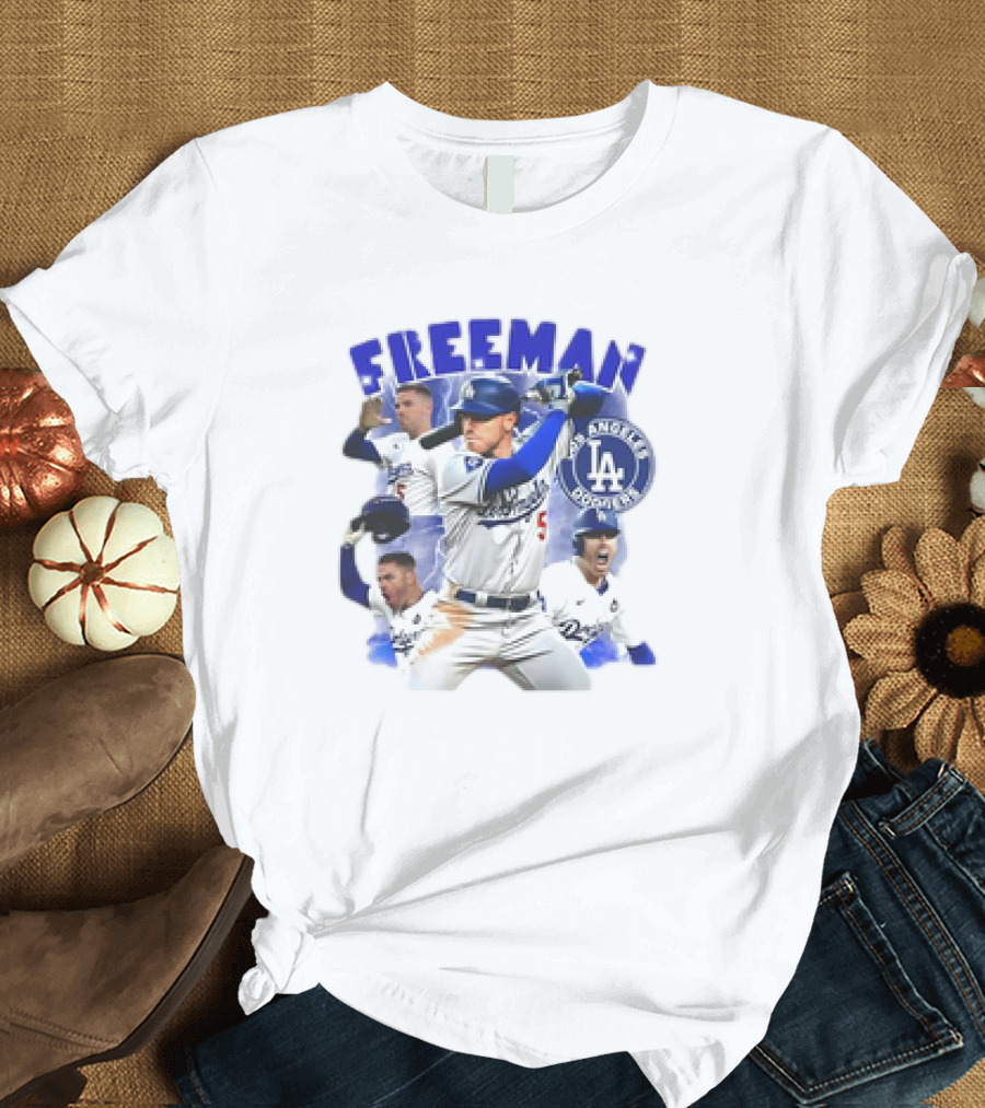 Freeman Los Angeles Dodgers Baseball Fanatic World Series T-Shirt