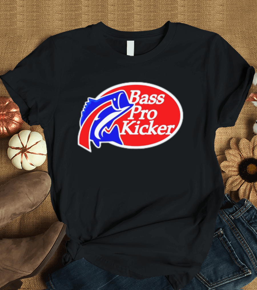 Bass Pro Kicker Red Blue Fish T-Shirt