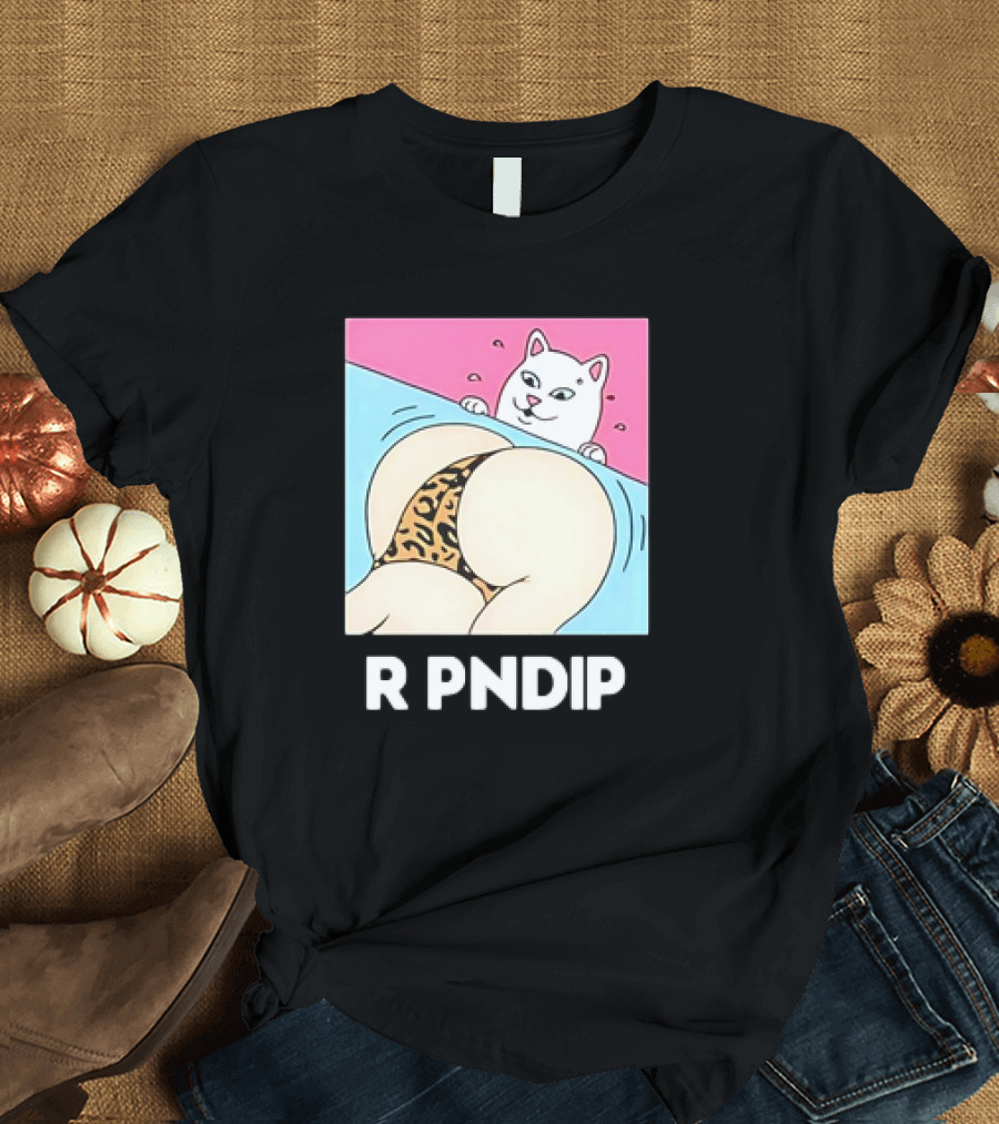 RIPNDIP Peaches and Nerm Silly Cat Leopard Print T-Shirt