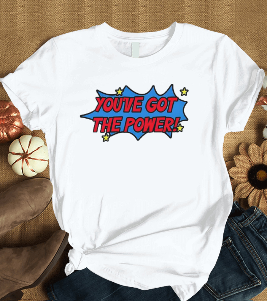 Monica You've Got the Power Comic Style Stars T-Shirt