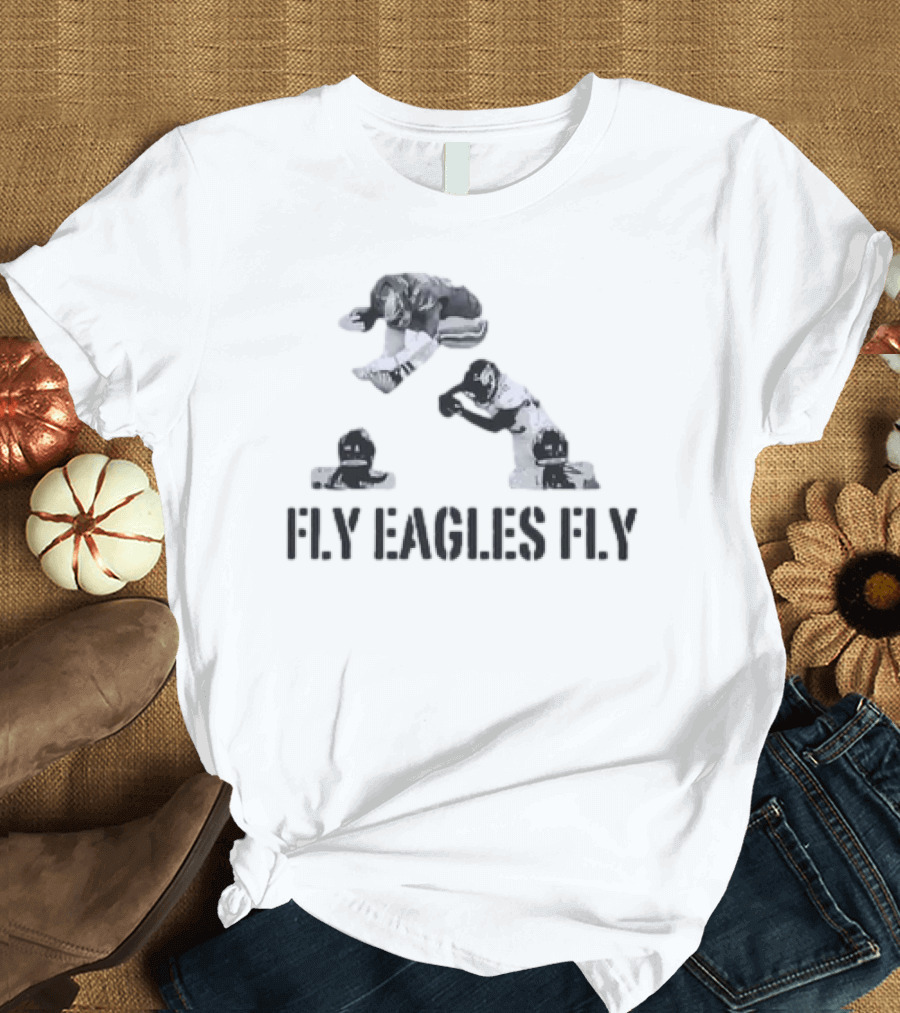Fly Eagles Fly Saquon Barkley Hurdle Football Moment T-Shirt