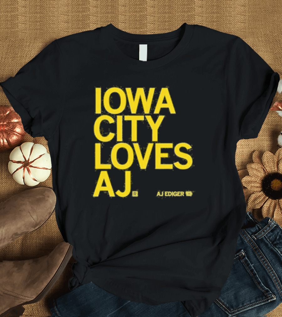 Iowa City Loves AJ Ediger T-Shirt