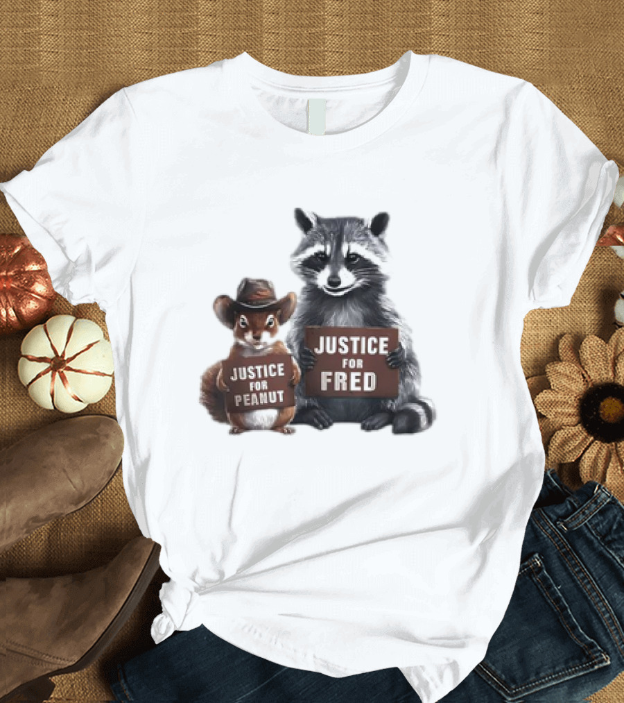 Justice for Peanut the Squirrel and Fred the Raccoon T-Shirt