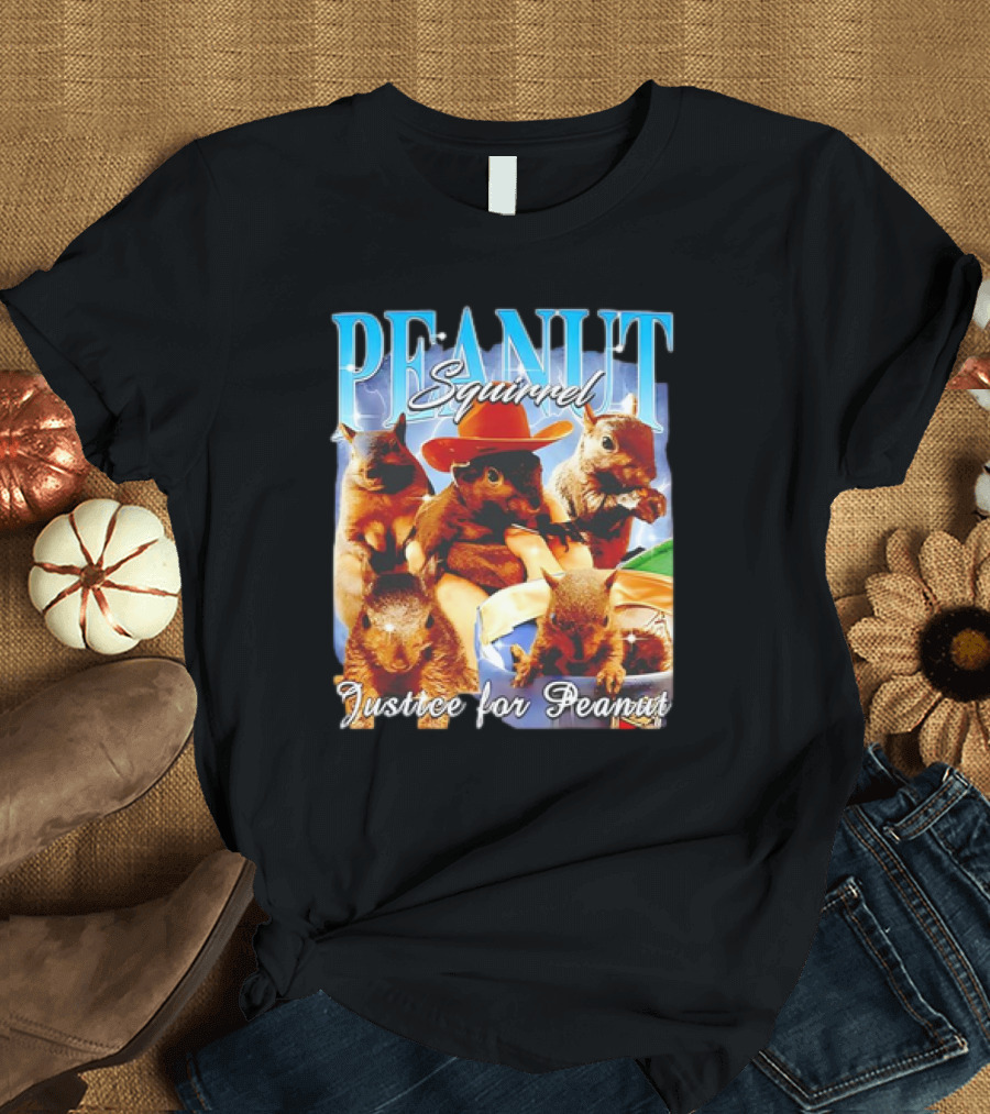 Peanut Squirrel Justice for Peanut T-Shirt