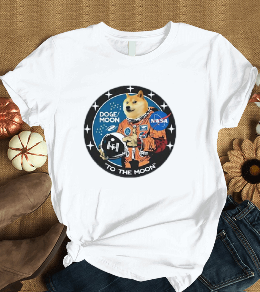 DOGE Moon NASA Astronaut Dogecoin To the Moon T-Shirt