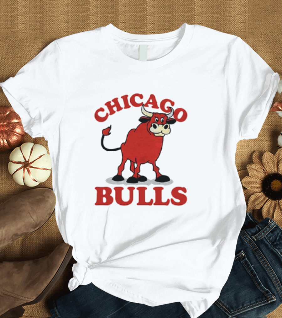 Retro Vintage Chicago Bulls Classic Iconic Bull Image T-Shirt