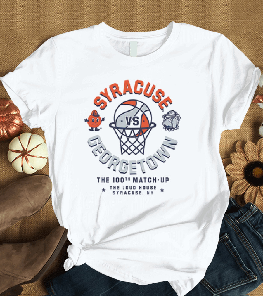 Syracuse Orange vs Georgetown Hoyas The 100th Match-Up The Loud House Syracuse NY T-Shirt