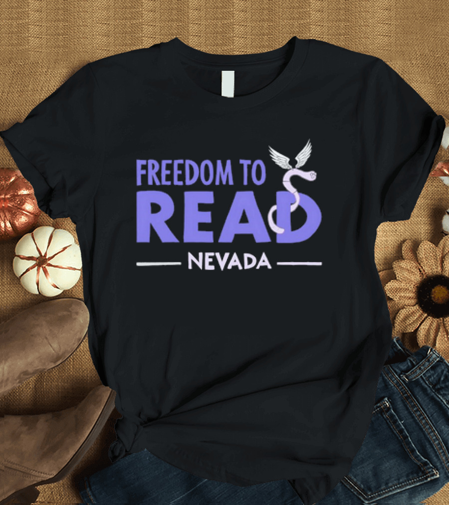Freedom to Read Nevada Serpent with Wings T-Shirt
