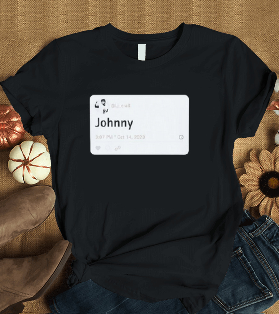 Lamar Jackson @lj_era8 Johnny Tweet NFL Football Baltimore Ravens Fan T-Shirt