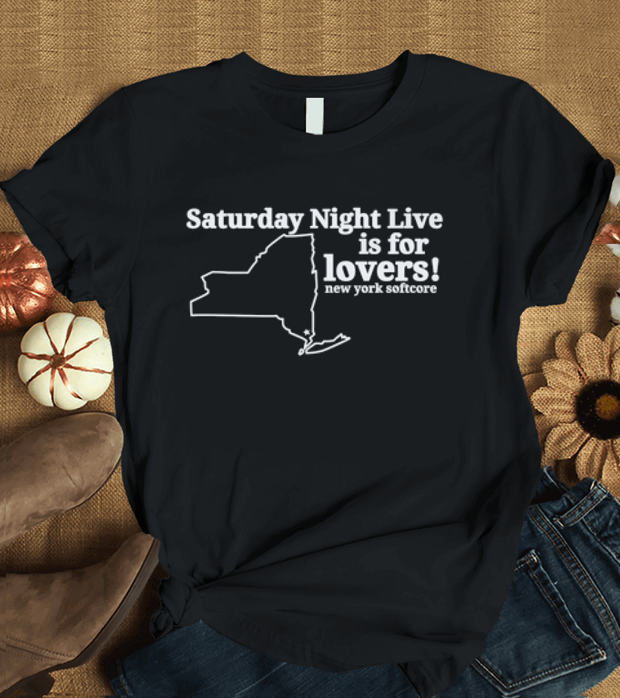 Saturday Night Live Is for Lovers New York Softcore Map T-Shirt