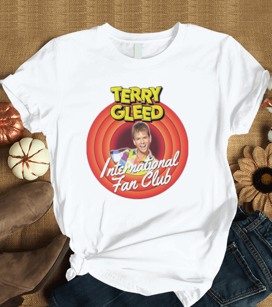 Terry Gleed International Fan Club Retro Style Badge T-Shirt