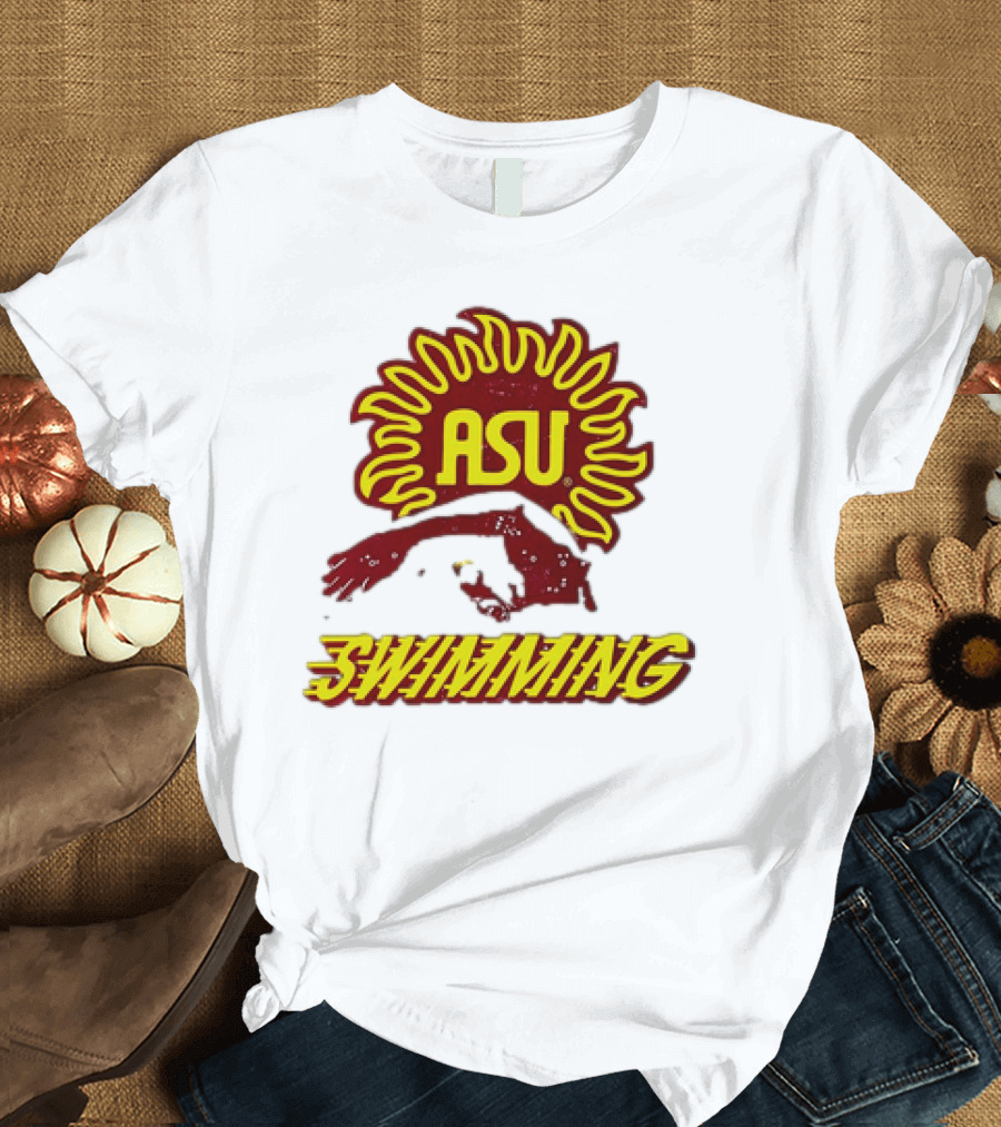 ASU Swimming Sun Devil Logo Dive Team T-Shirt