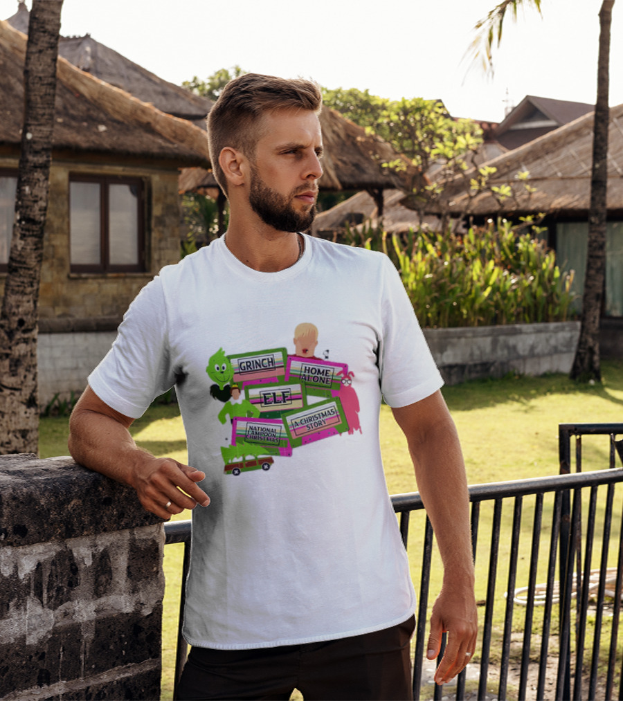 Grinch Home Alone Elf National Lampoon Christmas Story T-Shirt