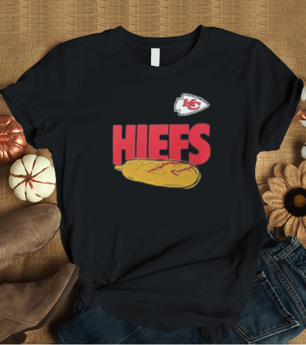 T-Shirt: Kansas City Chiefs Hometown Hiefs Hotdog T-Shirt Kansas City Chiefs Hometown Hiefs Hotdog T-Shirt