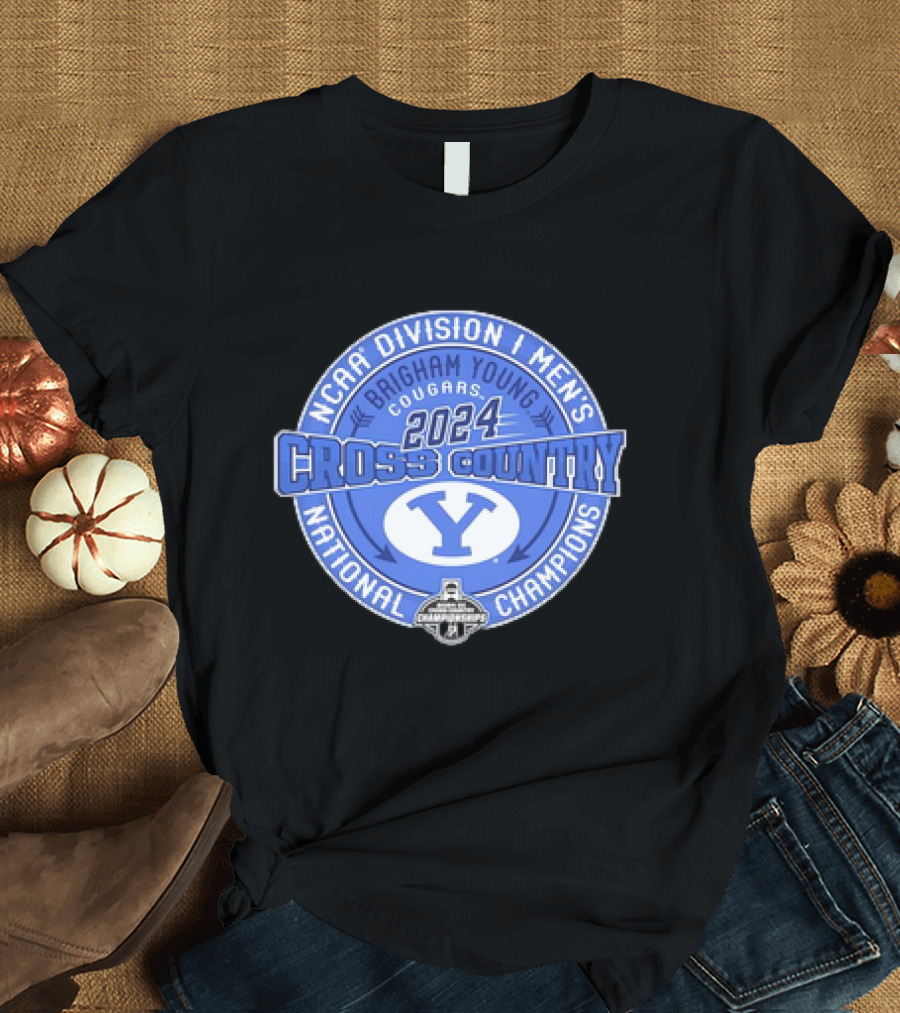 BYU Cougars 2024 NCAA Division I Men's Cross Country National Champions T-Shirt