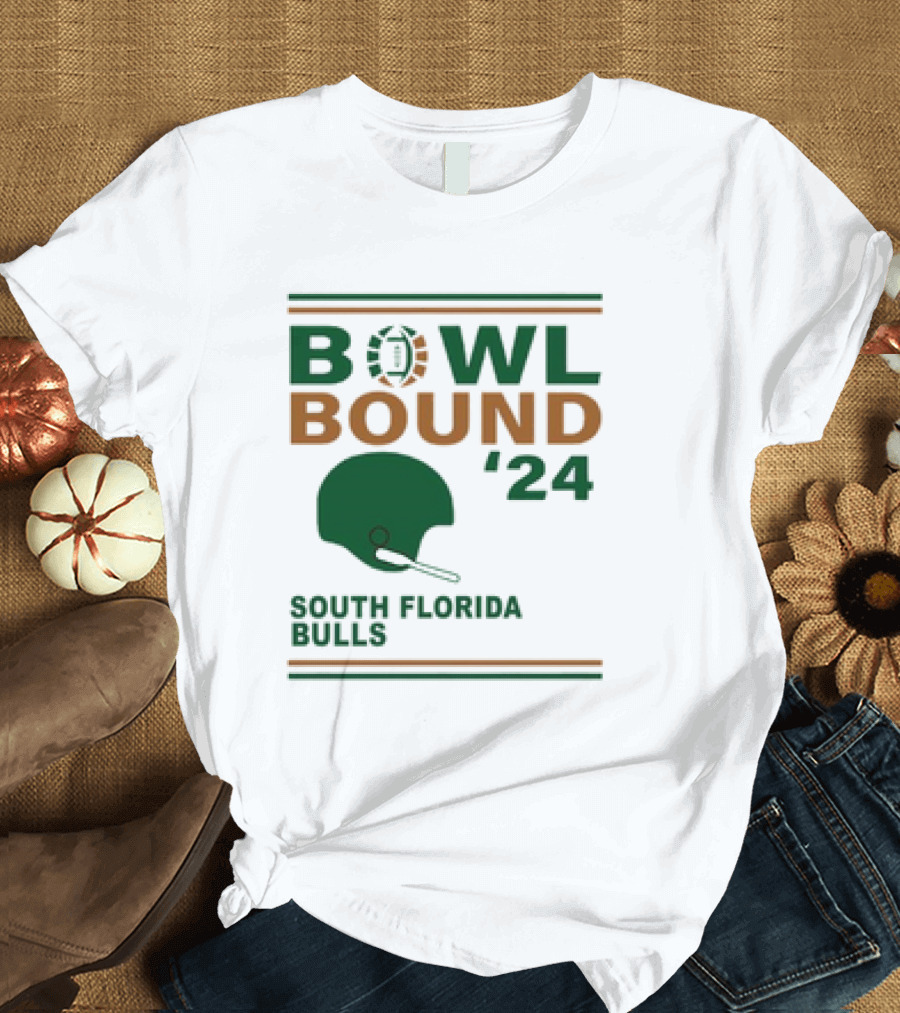 South Florida Bulls Bowl Bound 2024 Football Helmet Edition T-Shirt