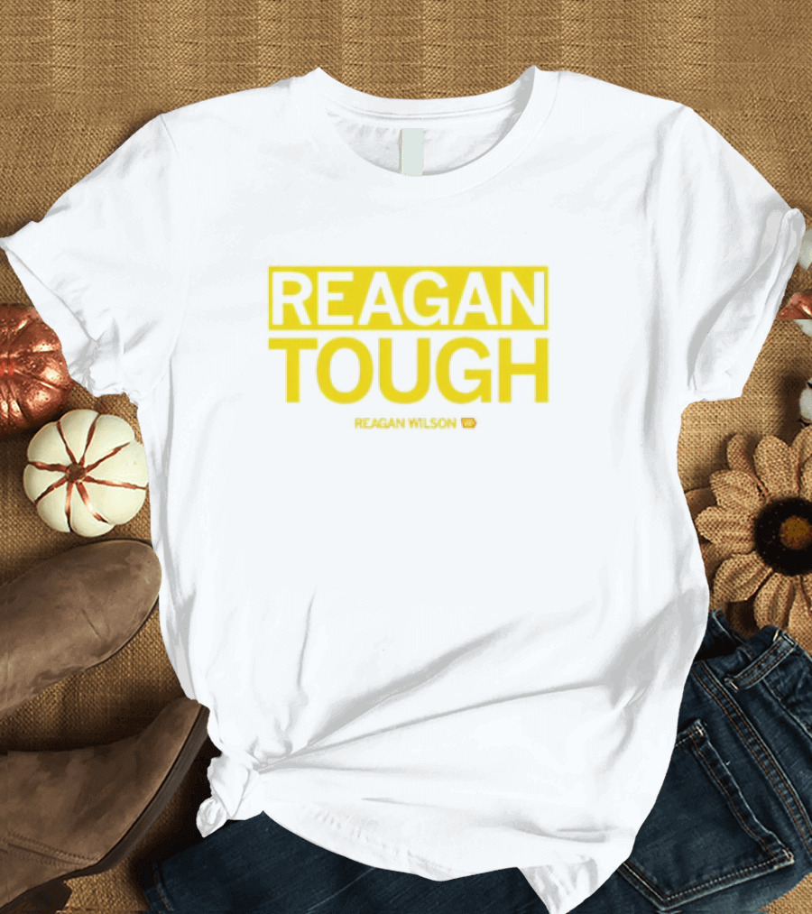 Reagan Wilson Reagan Tough Yellow Block Text T-Shirt