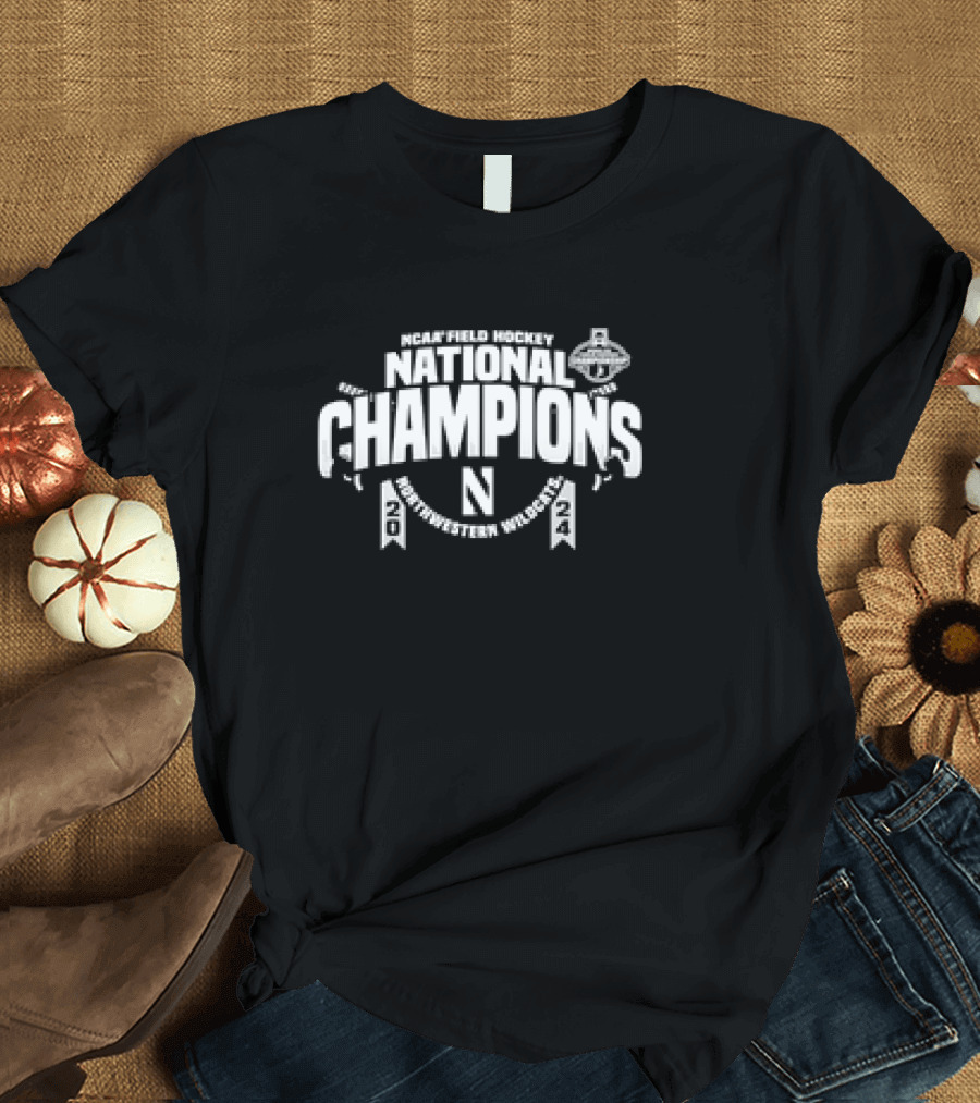 NCAA Field Hockey National Champions 2024 Northwestern Wildcats T-Shirt