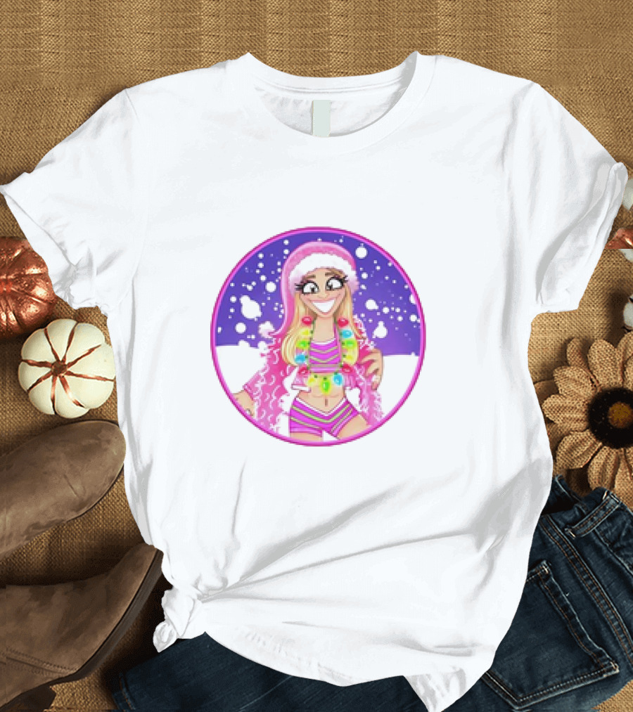 Brittnie Brooks Merry Brittmas Cartoon Holiday T-Shirt