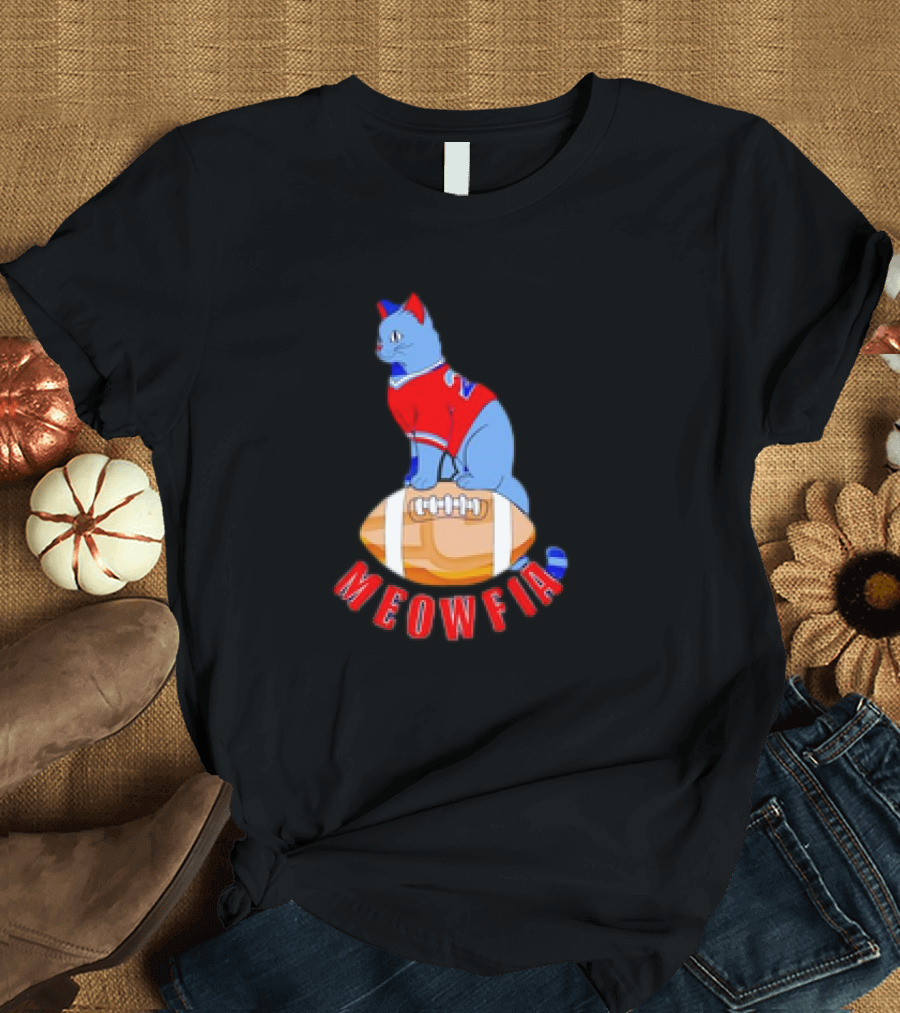 Buffalo Bills Meowfia Cat Football 24 Season T-Shirt