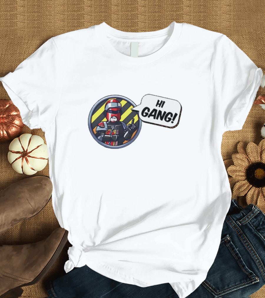 Arbitor Ian Hi Gang Iconic Armor Speech Bubble T-Shirt