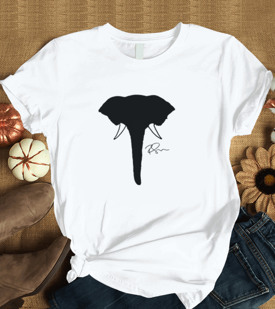 Ricky Gervais Elephant Silhouette with Signature T-Shirt