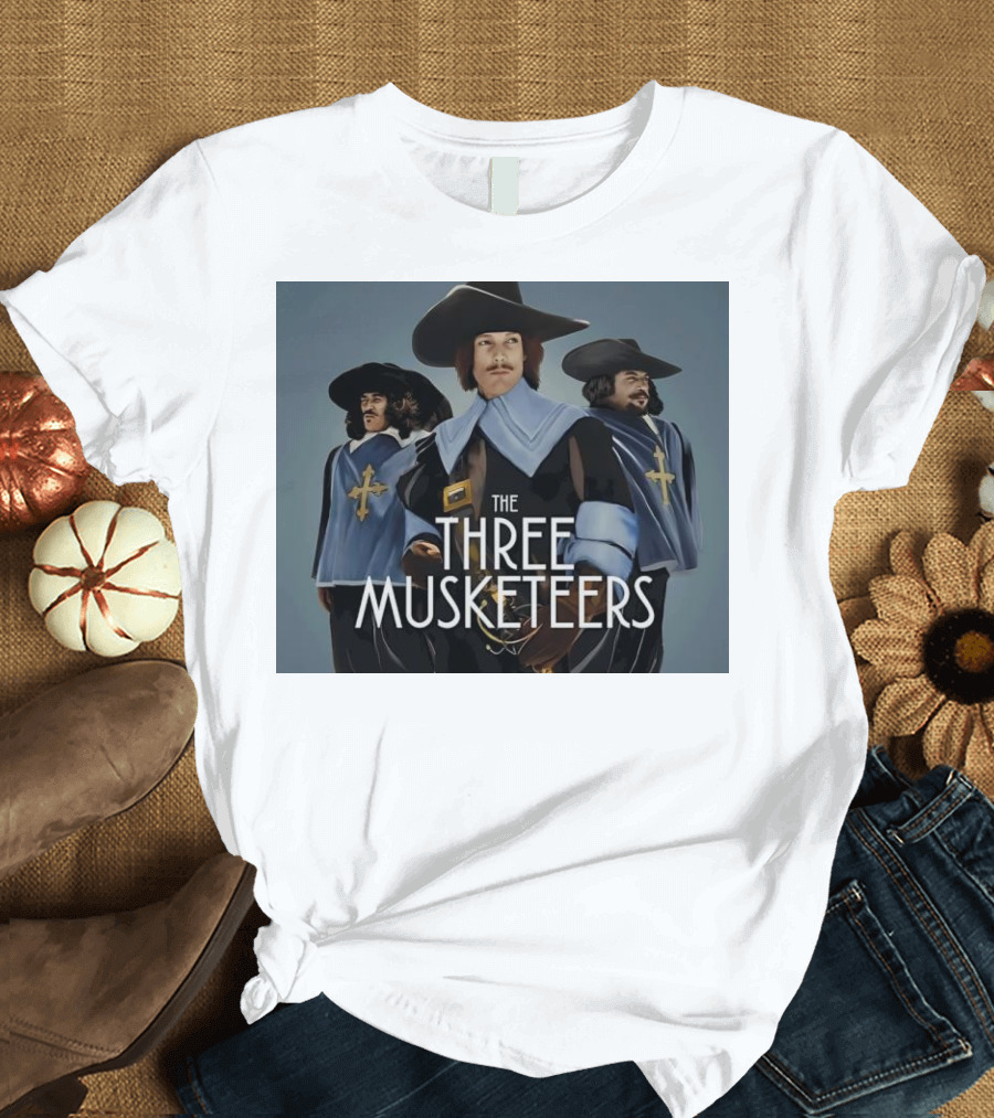 The Three Musketeers Trio in Classic Attire T-Shirt