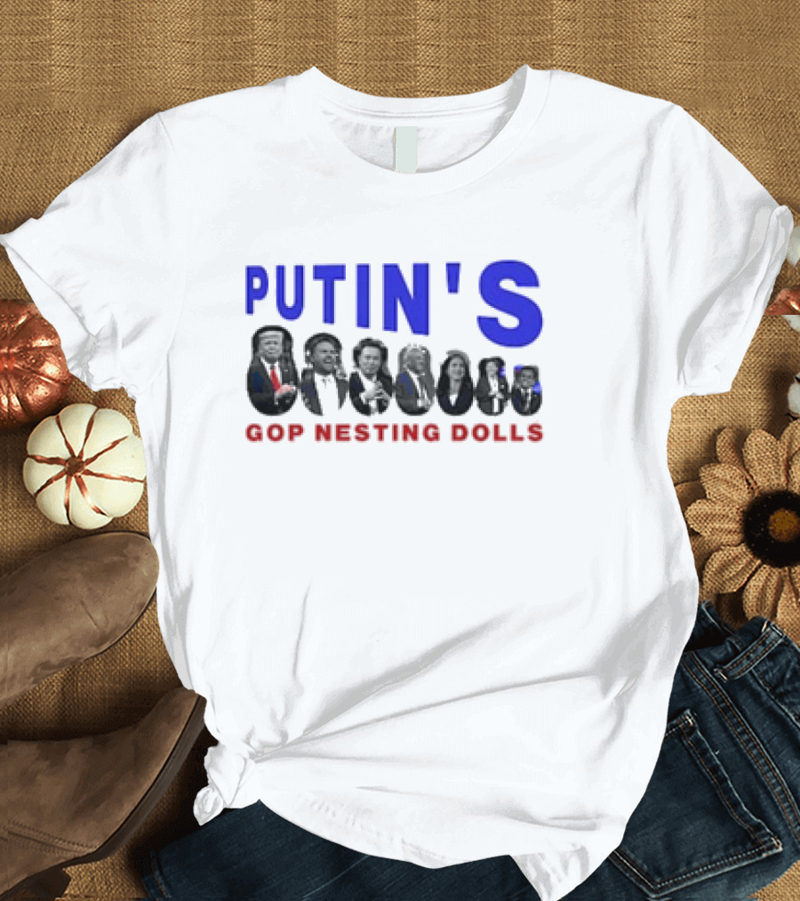 Putin's GOP Nesting Dolls 2024 Trump Icons T-Shirt