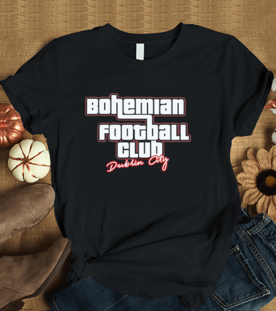 Bohemian Football Club Dublin City Text T-Shirt