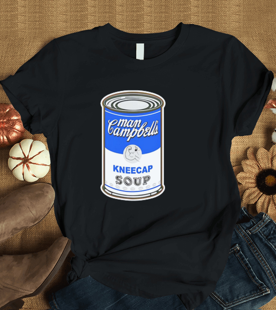 Man Campbell’s Vintage Kneecap Soup Can T-Shirt