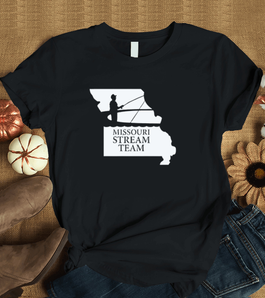Missouri Stream Team Fishing in State T-Shirt
