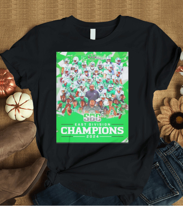 T-Shirt: Marshall Thundering Herd SBC East Division Champions 2024 Football Team Collage T-Shirt Marshall Thundering Herd SBC East Division Champions 2024 Football Team Collage T-Shirt