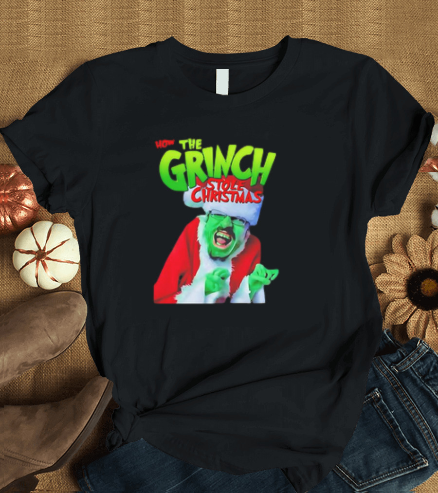 Walter White How the Grinch Stole Christmas Mashup Character T-Shirt