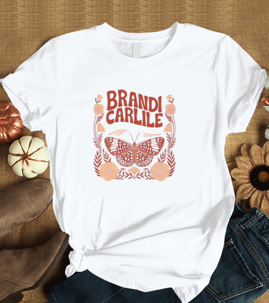 Brandi Carlile Butterfly Floral T-Shirt