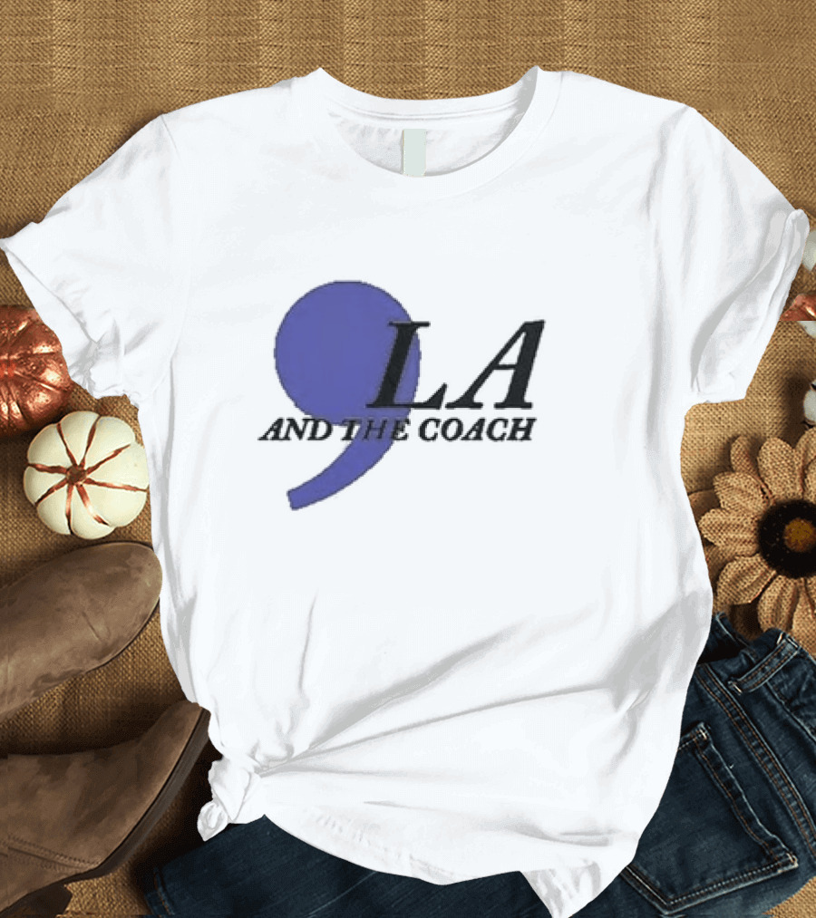 Comma LA And The Coach Retro Style Purple T-Shirt