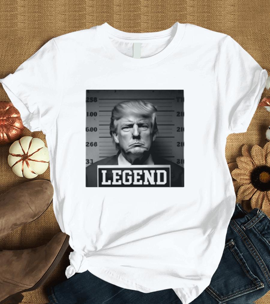 Donald Trump Mugshot Parody Legend T-Shirt