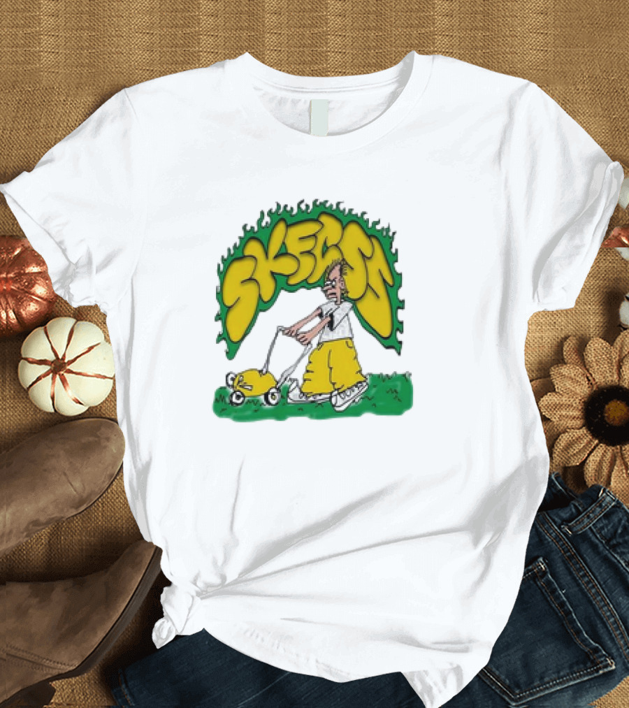 Skegss Lawn Mower Cartoon Graphic Classic T-Shirt