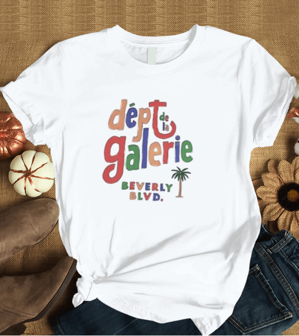 T-Shirt: Dept De La Galerie Beverly Blvd Palm Tree Artistry T-Shirt Dept De La Galerie Beverly Blvd Palm Tree Artistry T-Shirt
