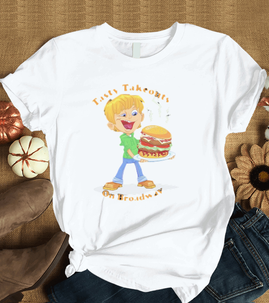 Tasty Takeouts on Broadway Hamburger Delight T-Shirt