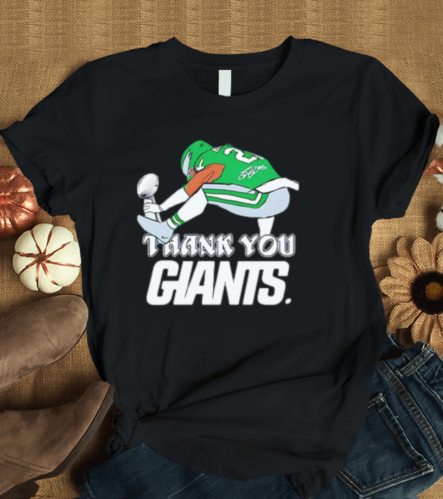 Thank You Giants Saquon Barkley Philadelphia Eagles Football T-Shirt