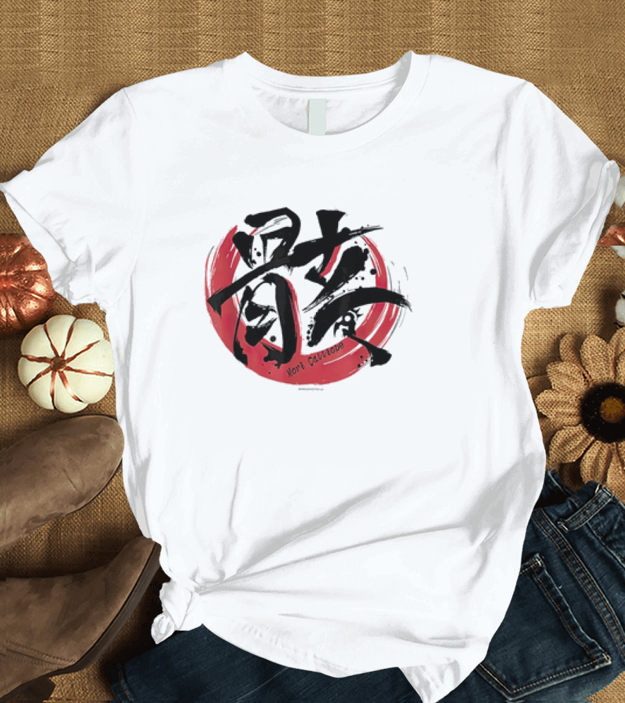 Mori Calliope Kanji Red Circle Hololive Production Skeleton T-Shirt