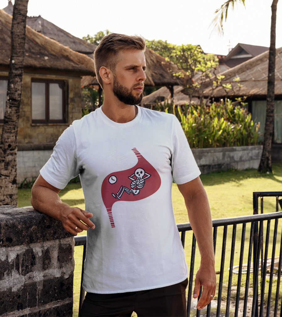 Dungeon Meshi Falin Touden Relaxed Skeleton Motif T-Shirt