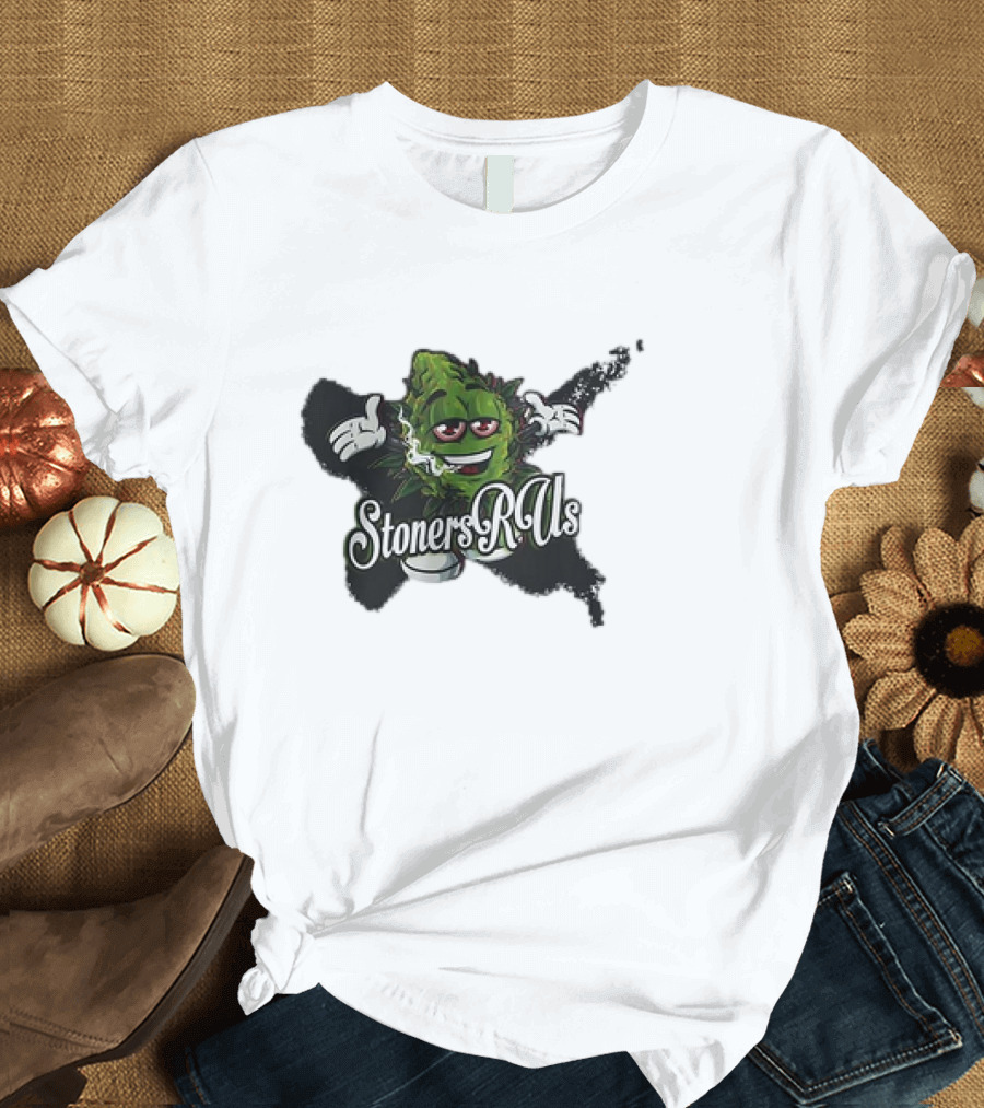 Stoners R Us Smoke Weed Leaf Character T-Shirt