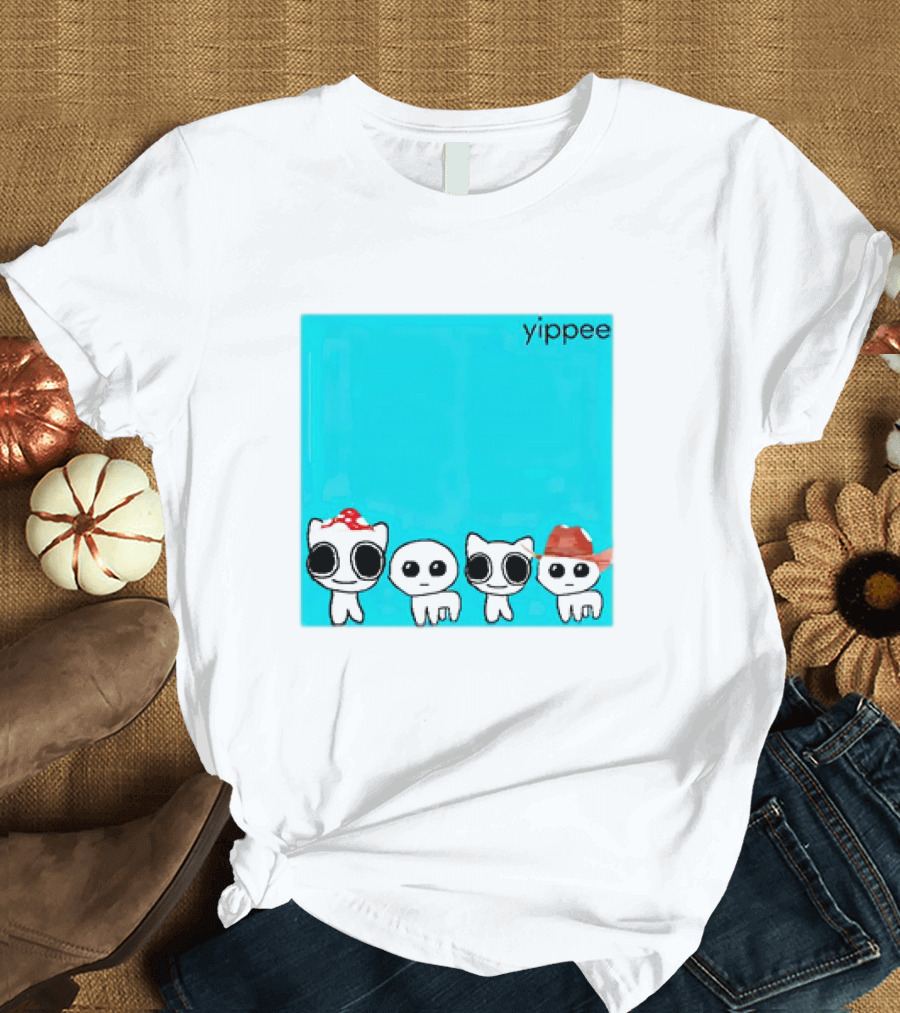 yippee x weezer cringey characters with hats T-Shirt