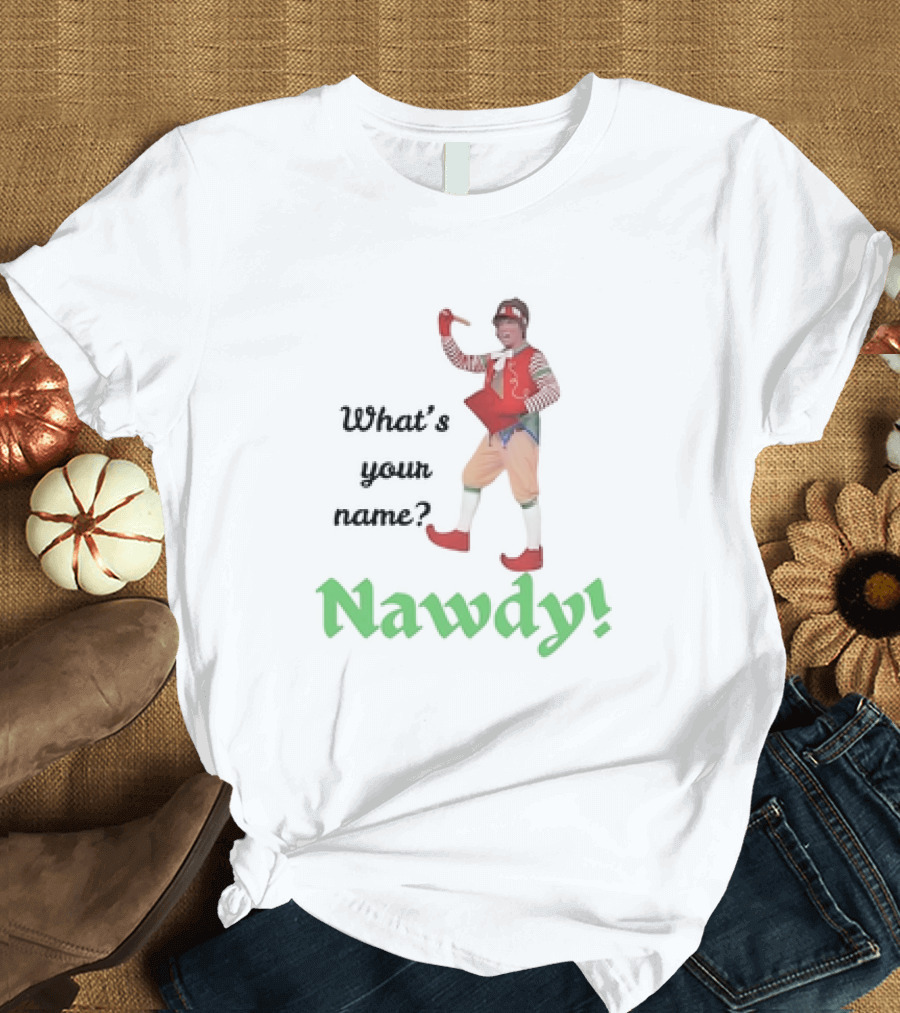 What's Your Name Nawdy Vintage Clown Costume T-Shirt