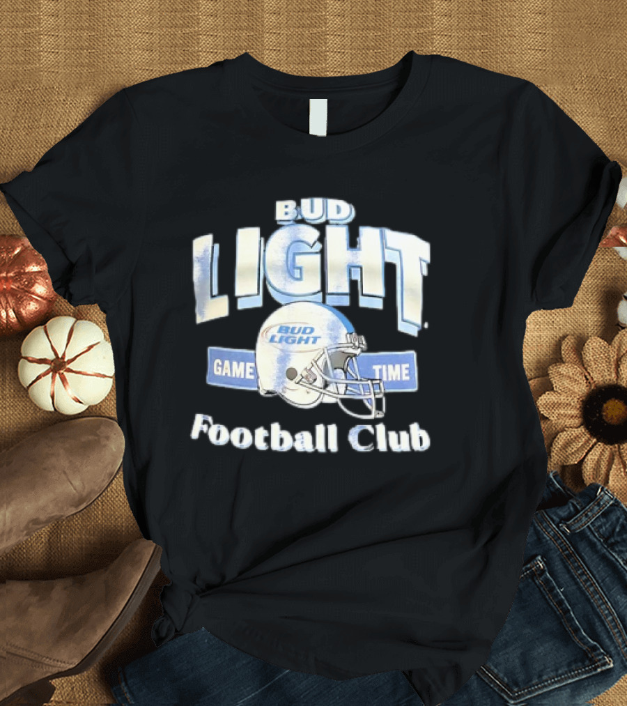 Bud Light Game Time Football Club Helmet T-Shirt