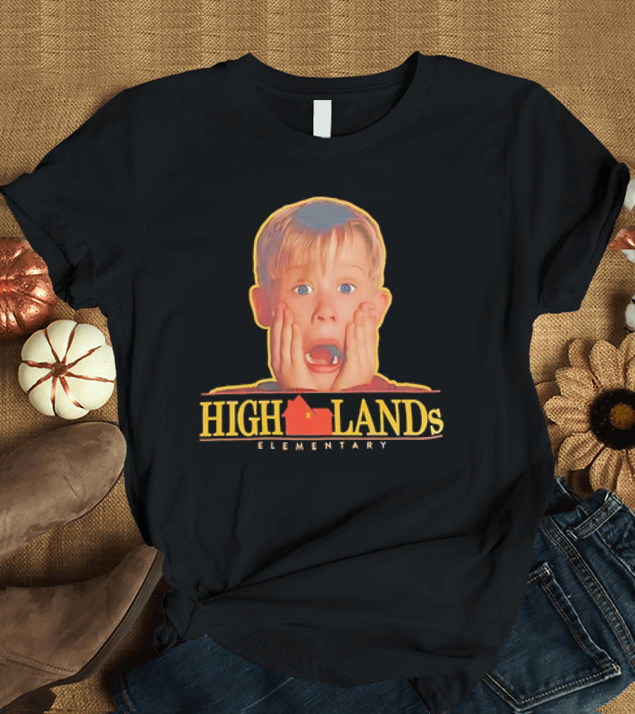 Kevin McCallister Home Alone Highlands Elementary Scream Face T-Shirt
