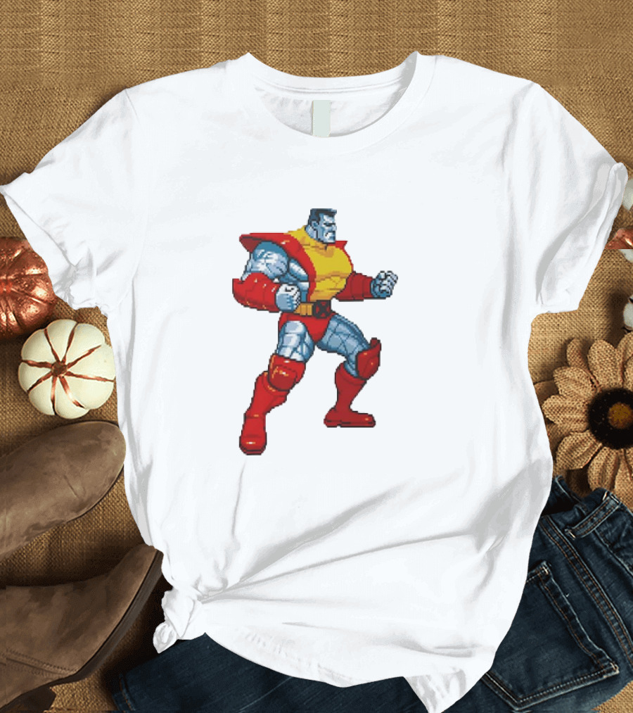 Colossus from X-Men Children of the Atom Pixel T-Shirt