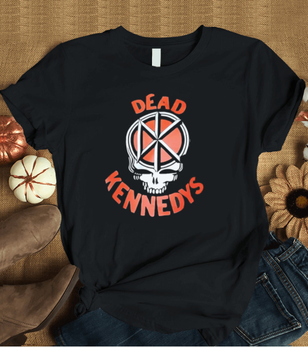 T-Shirt: Dead Kennedys Style Grateful Dead Skeleton Emblem T-Shirt Dead Kennedys Style Grateful Dead Skeleton Emblem T-Shirt